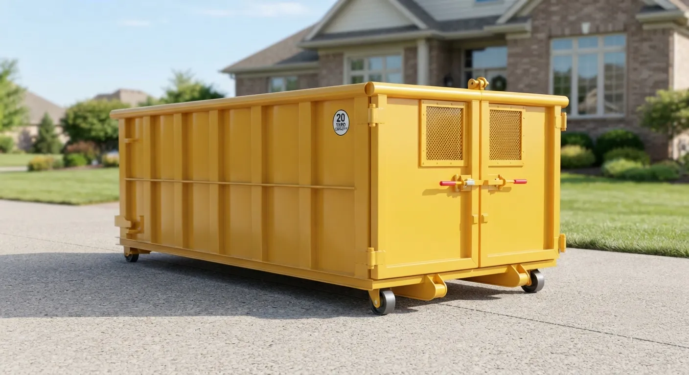 10 yard dumpster rental from our West Palm Beach fleet